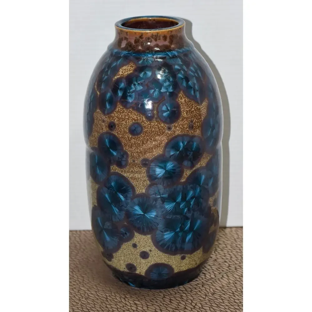 Arts & Crafts Revival Crystalline curvaceous signed